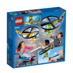 LEGO City Luchtrace 60260 vliegend helikopterspeelgoed, bevat 2 helikopters met trekbandje, een stuntvliegtuig en 2 pylonen, plus minifiguren van de piloten Rivera, Xtreme en Vitarush (140 onderdelen)